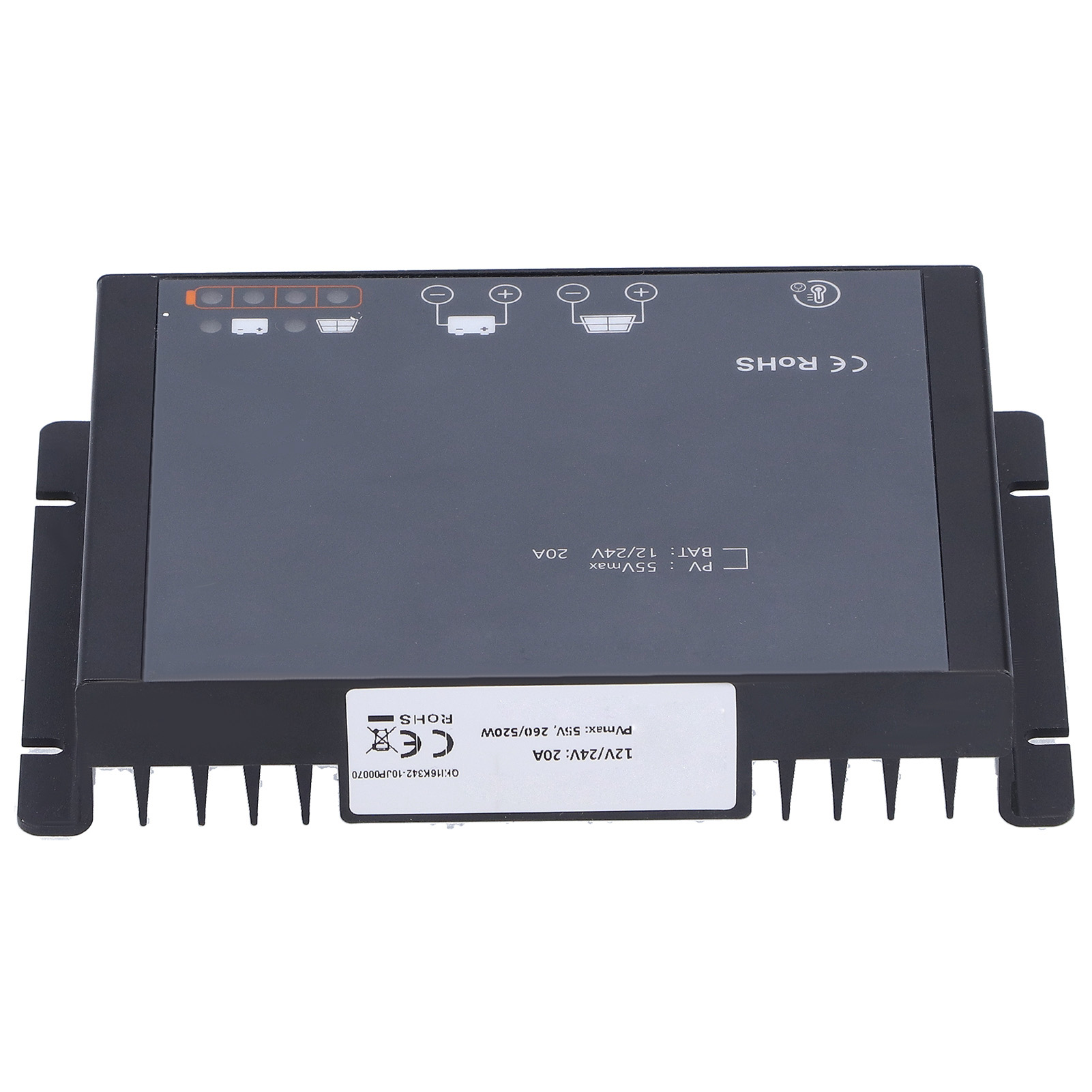 Mppt 20a Bluetooth-solarladeregler, Automatische Nachführung, Wasserdicht, Dc 12/24v, Intelligenter Laderegler Für Wohnmobile Und Photovoltaikanlagen