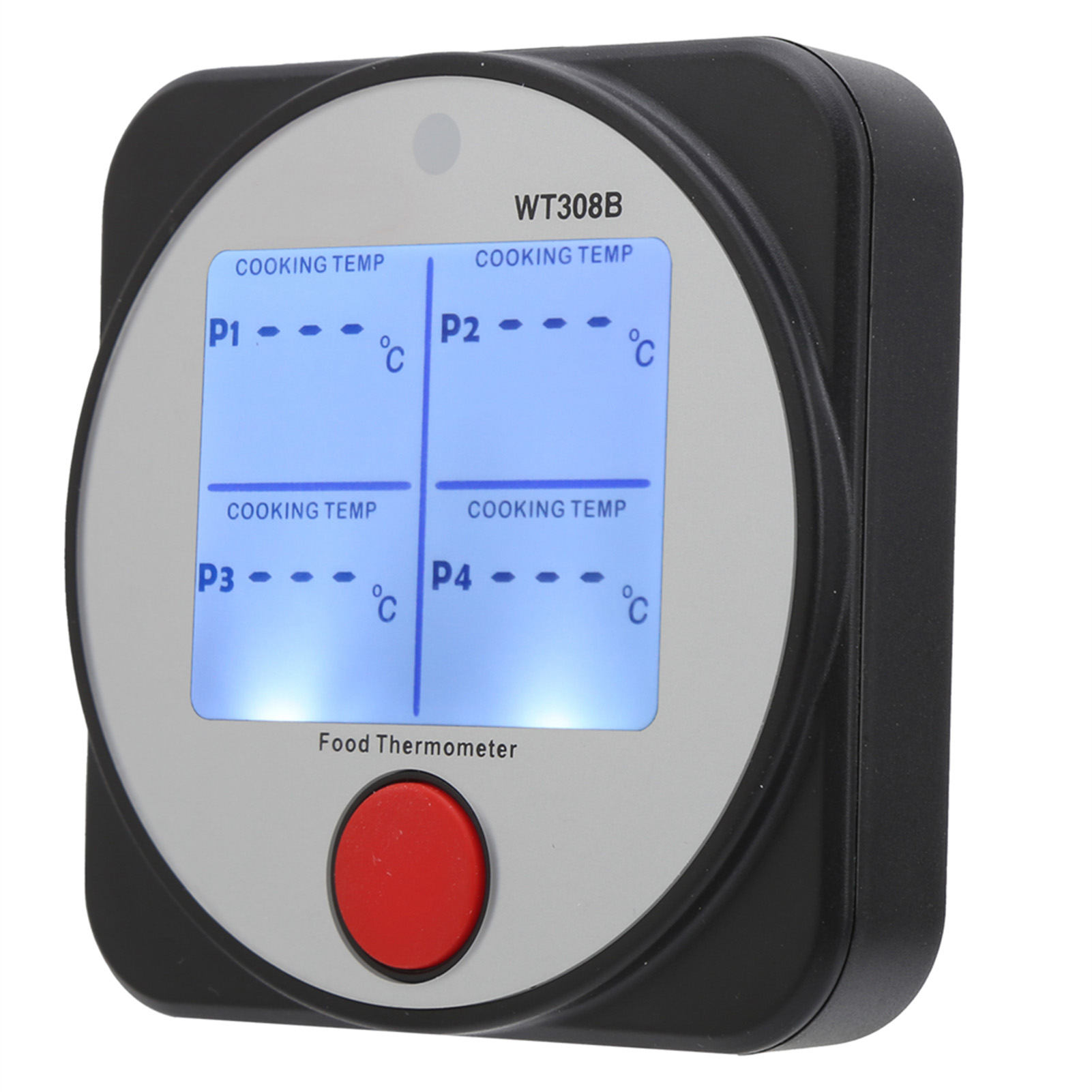 Wt308b Kabelloses Kochthermometer Mit Sonde -40300℃, Digitales Dual-sensor-lebensmittelthermometer Aus Edelstahl Für Die Küche