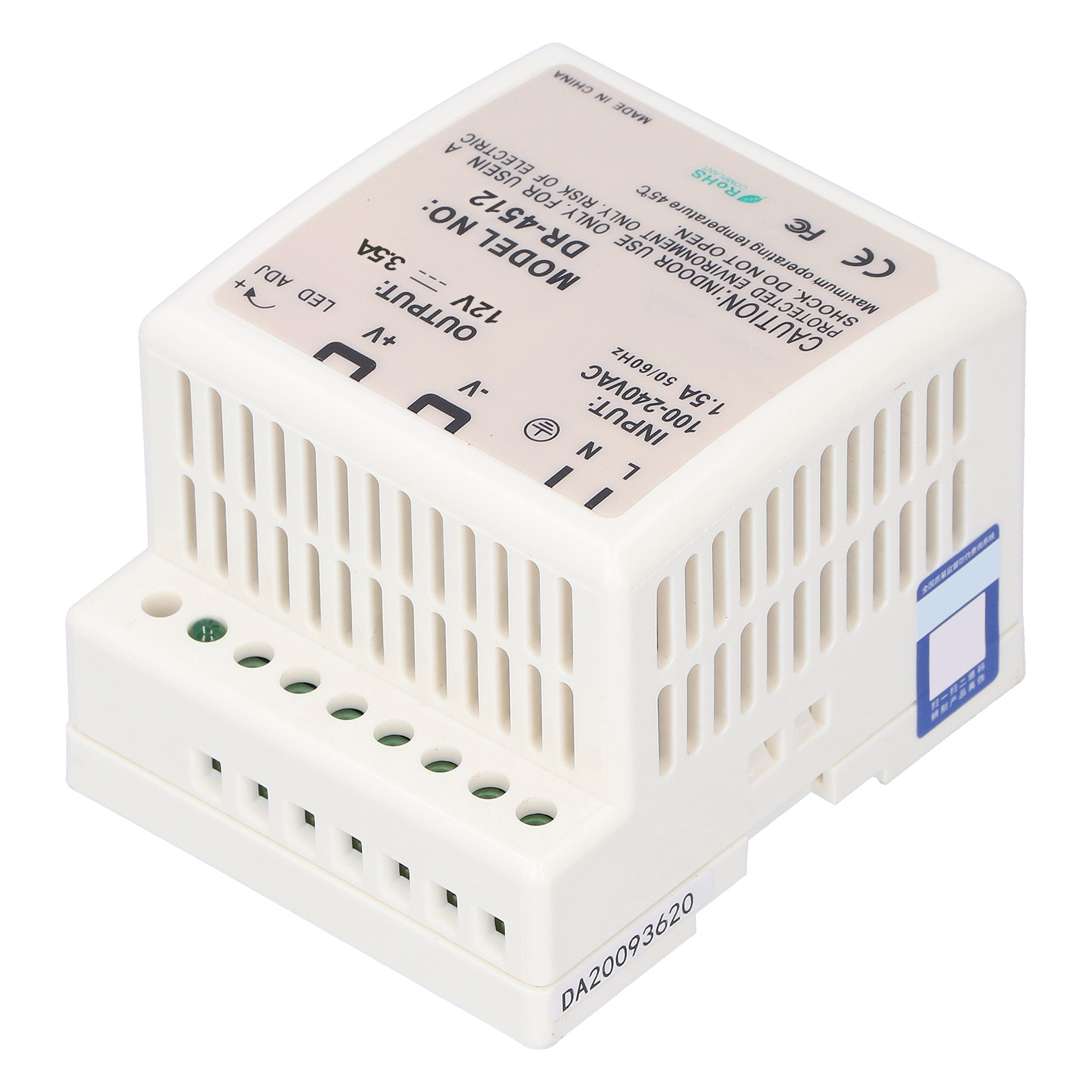 24v 10a Din-schienen-netzteil, Einstellbarer Stabilisierter Transformator Für Leds, Sicherungskasten, Schalter, Dr-240-24