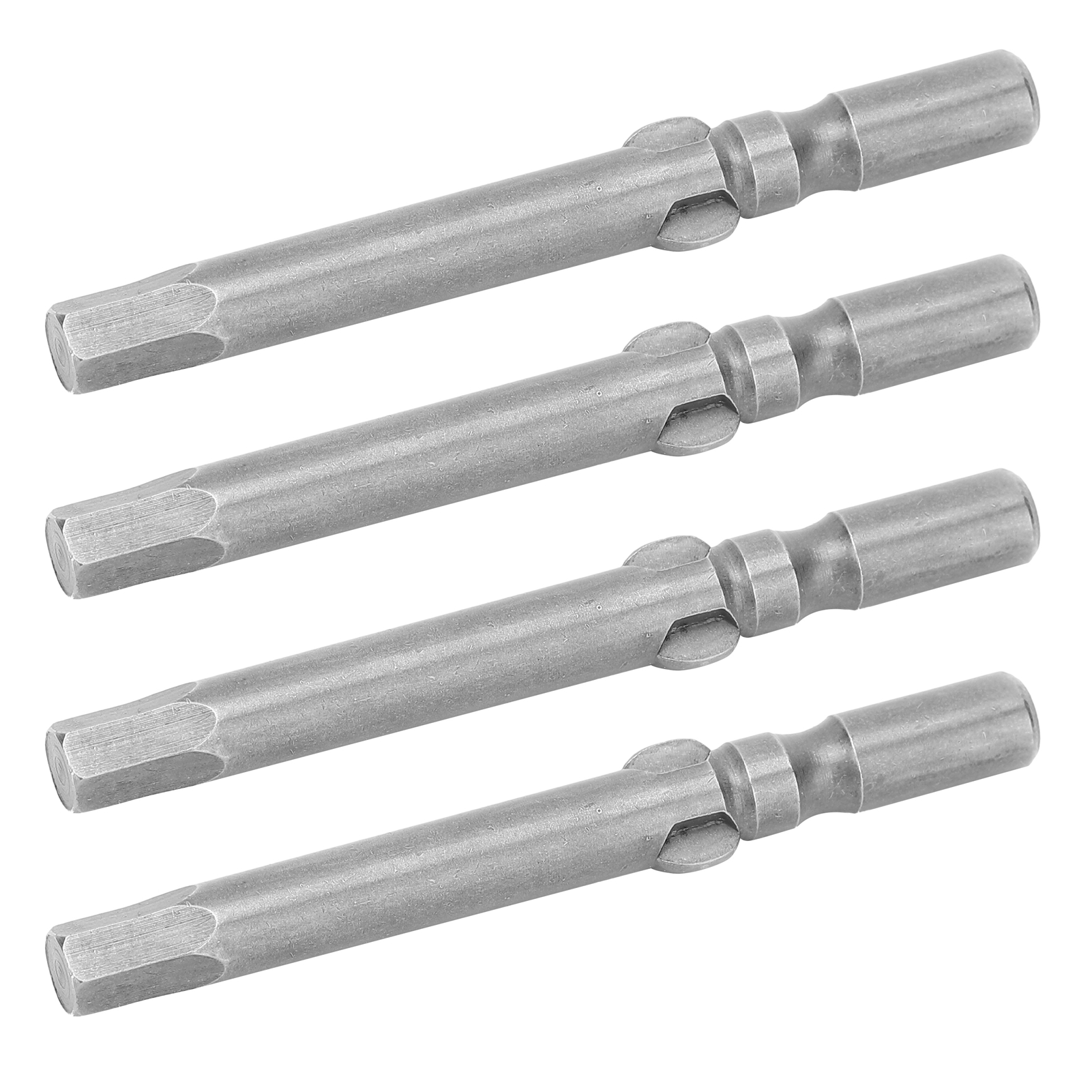 Set Mit 10 Sechskantschraubendreher-bits, Magnetischer Kopf, S2-legierungsstahl, Industriezubehör Für Präzises Schrauben