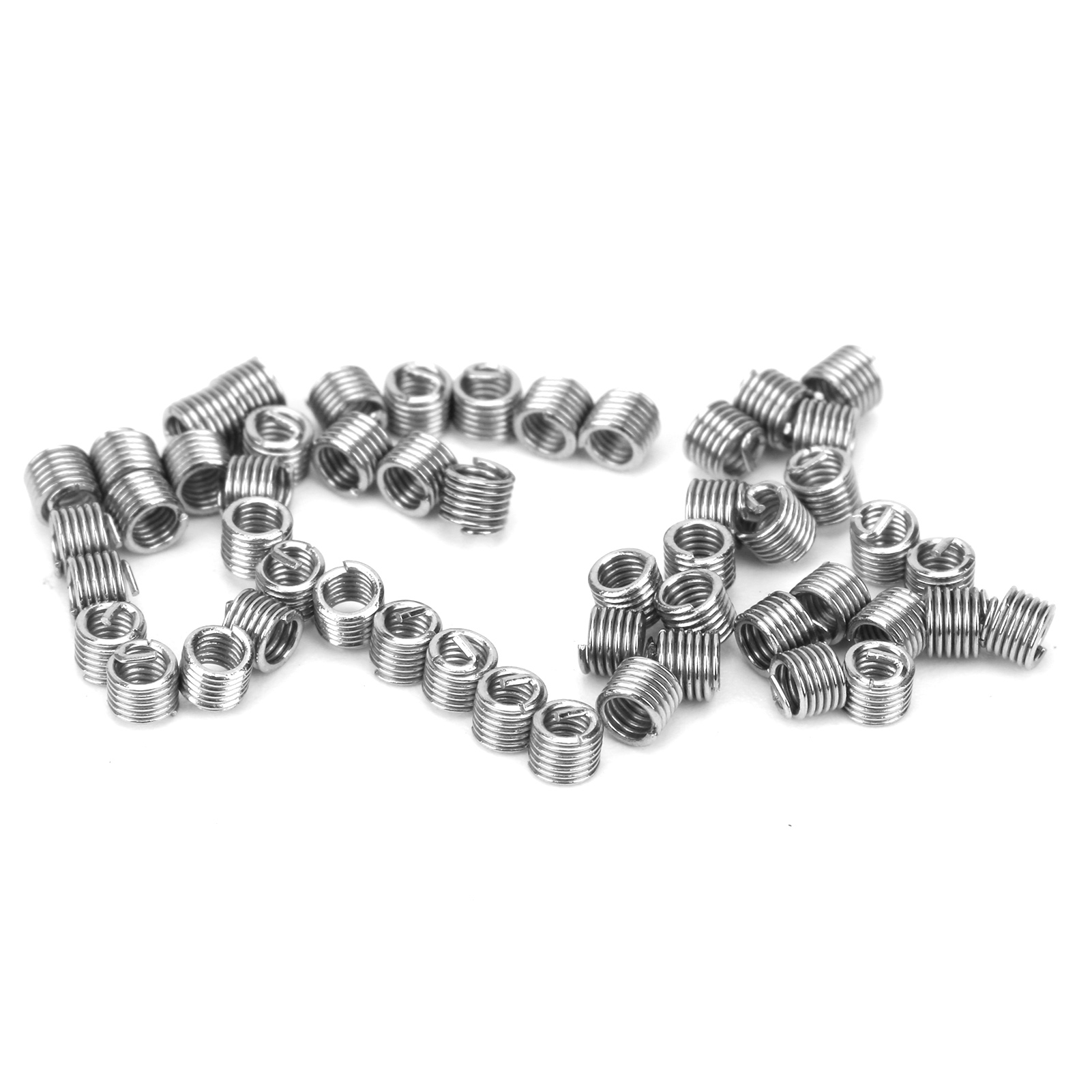 50 Gewindeeinsätze M1,6 X 0,35 2,5d, Gewindereparaturhülse, Reduziermutter, Stahlbefestigungselement, 50er-packung