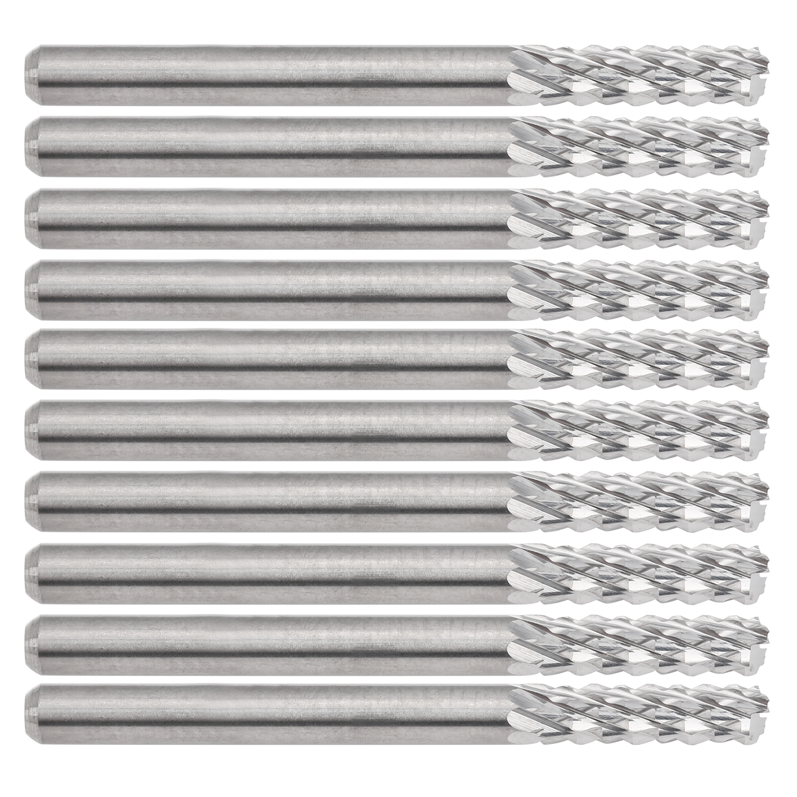 10 Hartmetall-fräser Mit Hoher Härte, Ergonomischer Griff, Professionelles Schneidwerkzeug Für Leiterplatten Und Stahlplatten, 10er-set