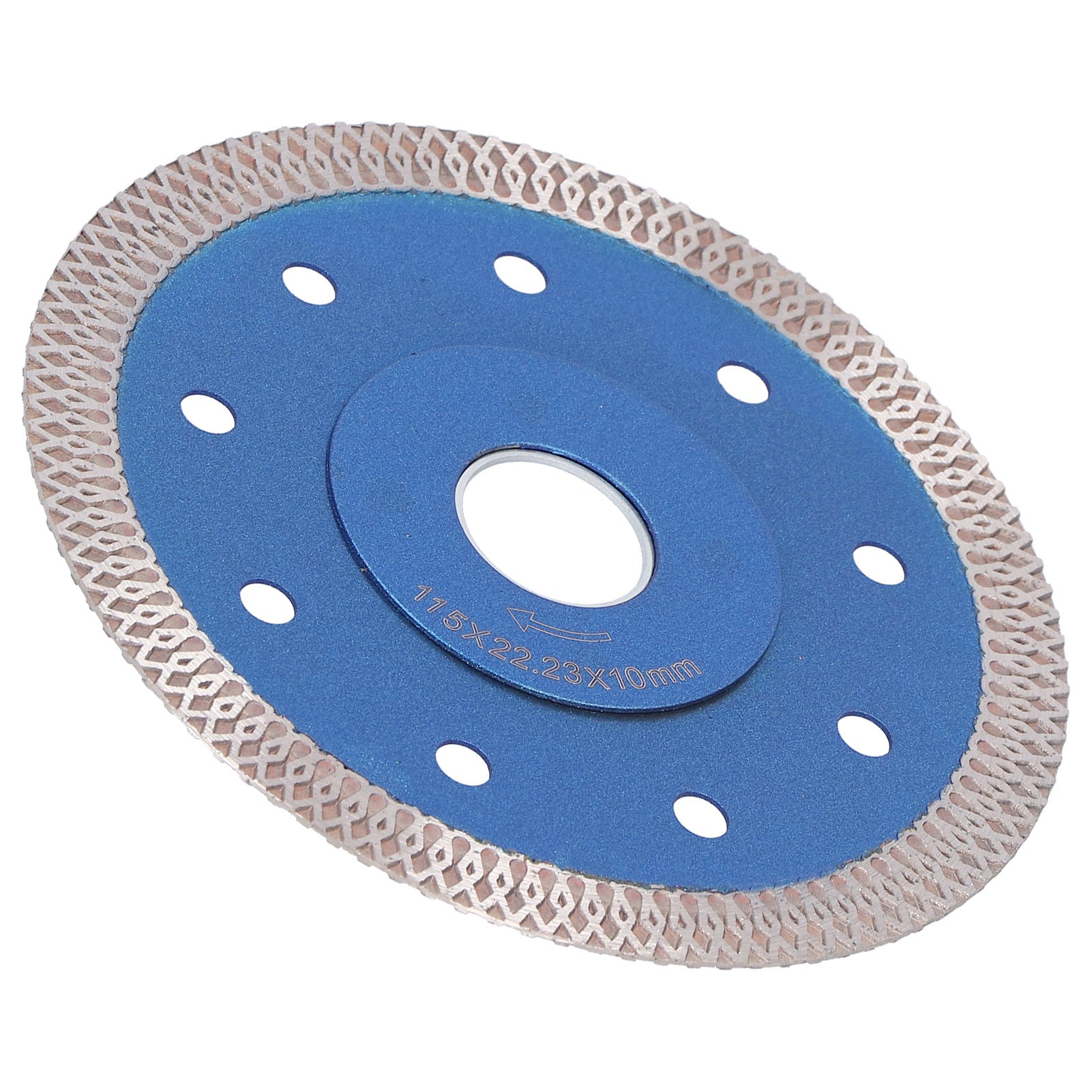 115-mm-diamantscheibe Für Flanschwinkelschleifer, Zum Schneiden Von Keramik- Und Porzellanfliesen, Wellenscheibe, Blau, Für Präzises Schleifen Und Trennen