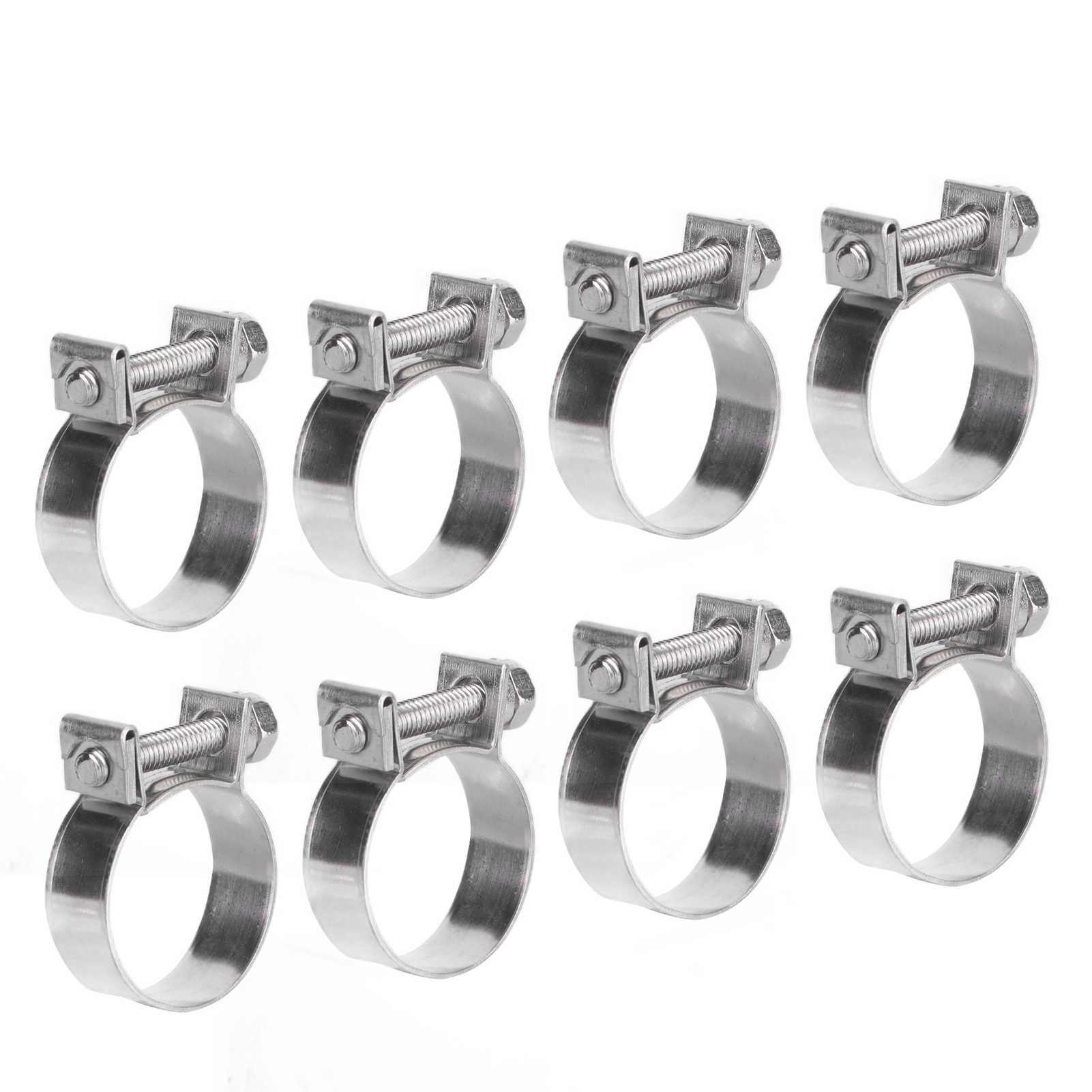 20 Colliers De Serrage Mini Inox À Vis Pour Tuyaux 17-19mm, Pinces De Fixation Auto, Industrie Chimique Et Pharmaceutique