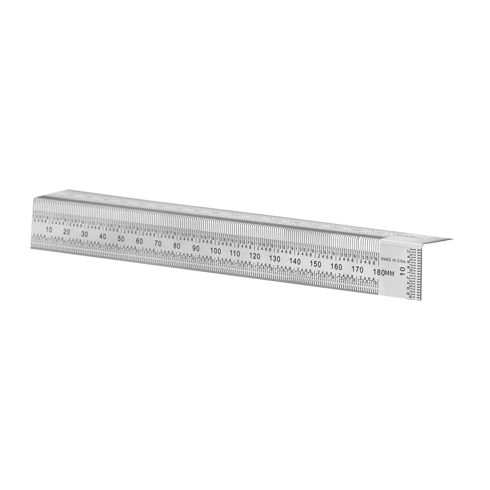 Règle En Acier Inoxydable 7 Pouces, Outil De Mesure Portable Et Précis Pour Menuiserie, Règle Métallique Résistante, Usage Professionnel Et Bricolage.