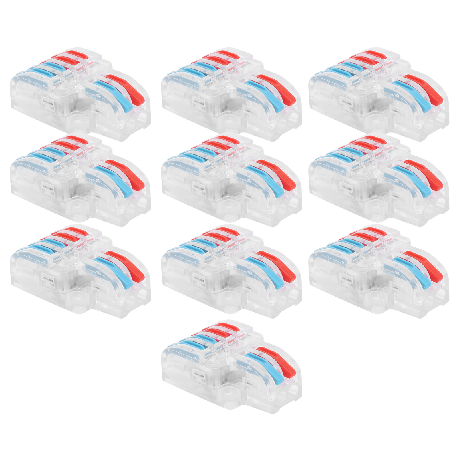 Lt-422 Schnellverbinder, 10er-packung, 2-in 4-out Drahtklemme, Hebelverbinder, Mehrfarbiges Kabel, Lötfrei, Für Die Hausinstallation.