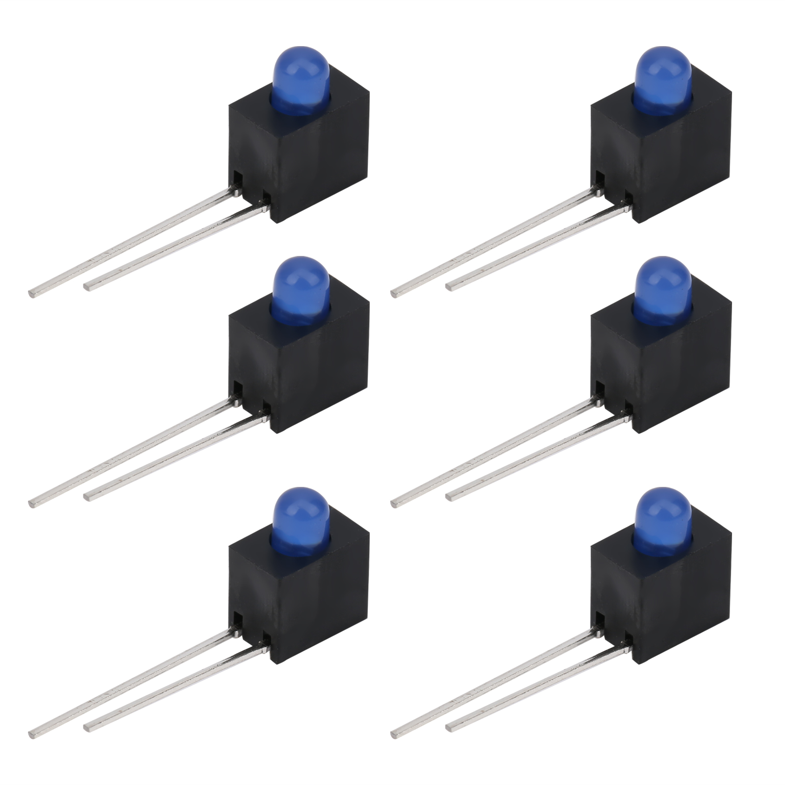 100 Stück 3-mm-led-fassungen, 90°-lampenschirm, Industrielle Steuerungskomponenten, Gelbes Licht, Paneelmontage