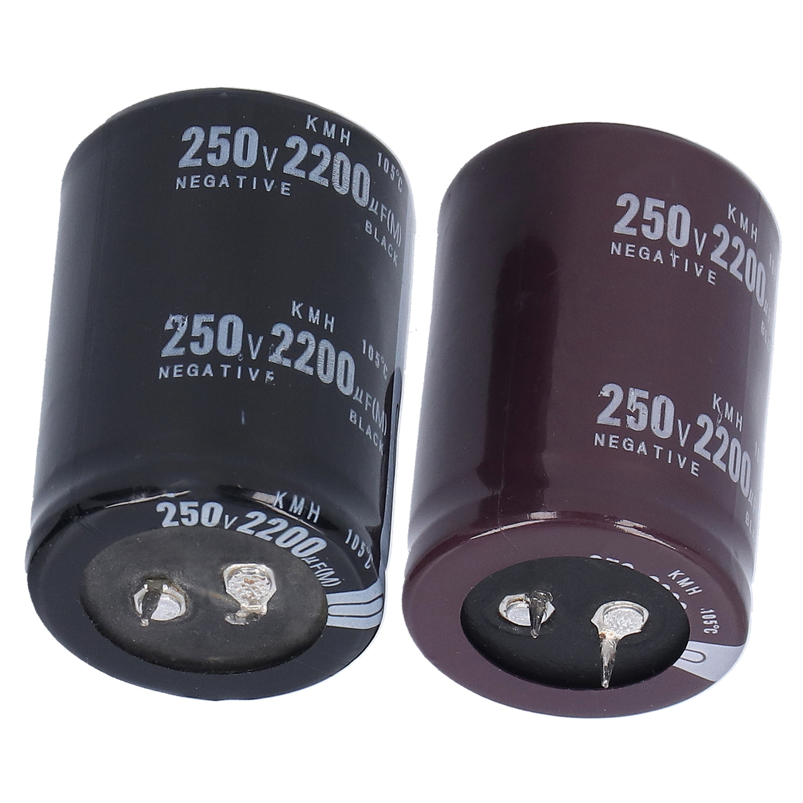 Zweiteiliger Aluminium-elektrolytkondensator, 250 V, 2200 Μf, Zylindrisch, 35 X 50 Mm, 105 °c, Lange Lebensdauer