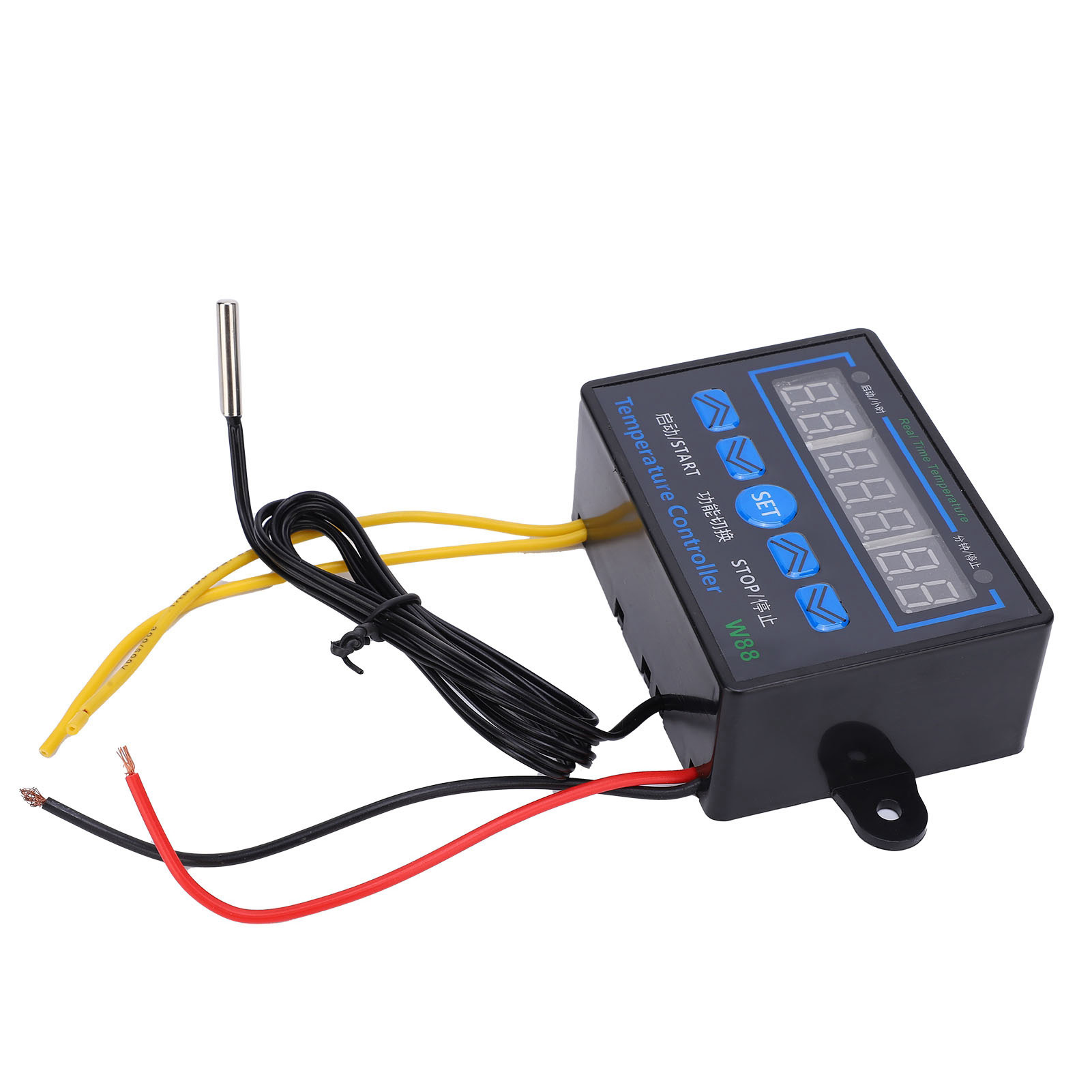 Multifunktionsthermostat W88 Mit 3 Anzeigen, Temperaturregler -19 Bis 99 °c, 220-v-heizungsregler