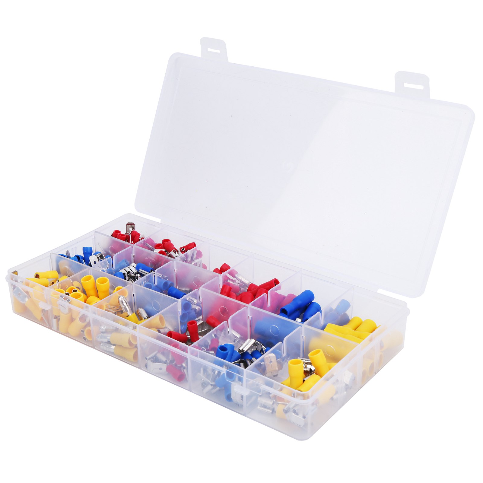 Set Mit 236 Crimp-steckverbindern Inklusive Isolierhülsen, Drahtverteilerblock Und Verdrahtungszubehör Für Sichere Verbindungen