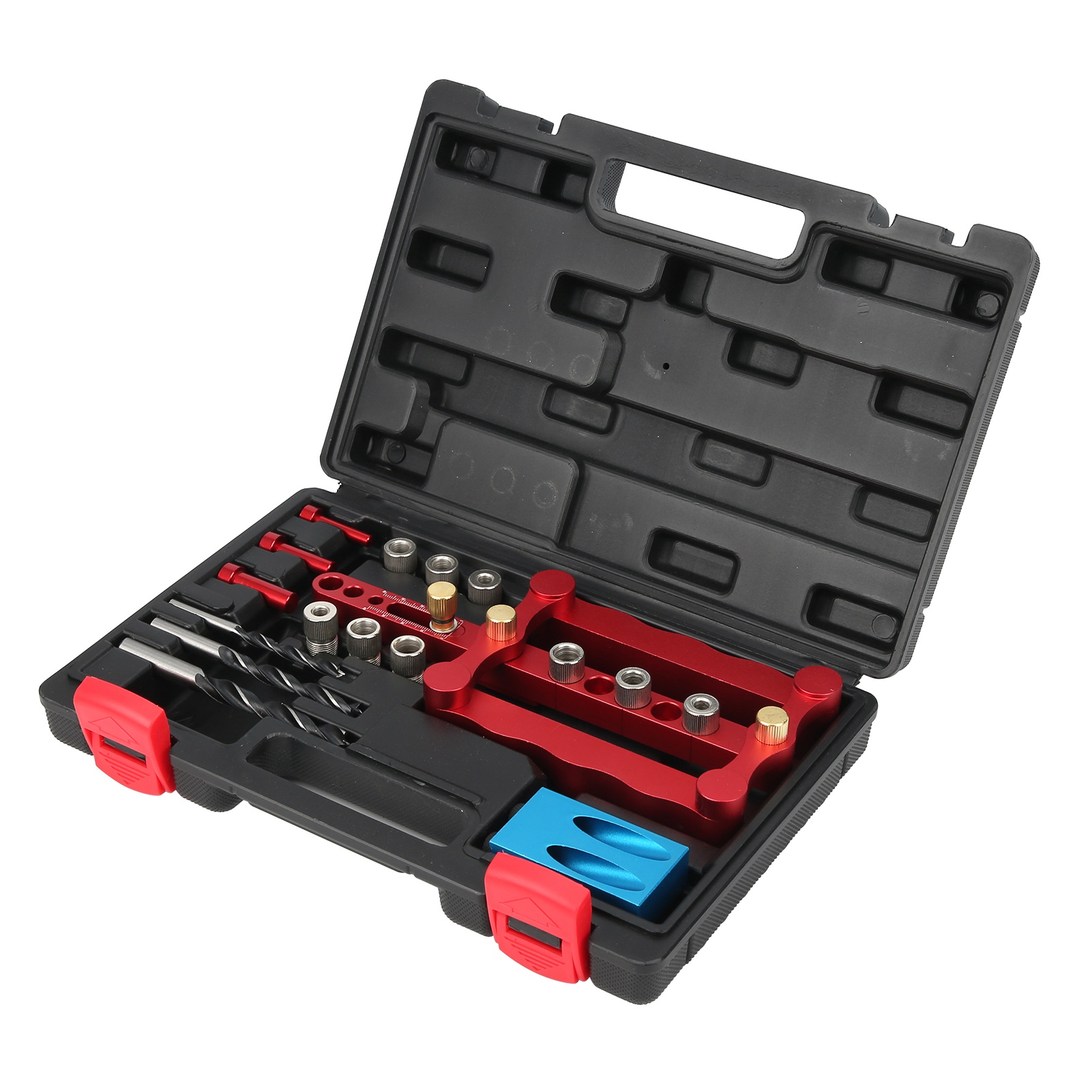 Set Mit 5 Verstellbaren Scharnierbohrern 15–35 Mm, Blaue Hartmetall-lochöffner Für Holzbearbeitung, Holzreiben Und Präzisionsbohren