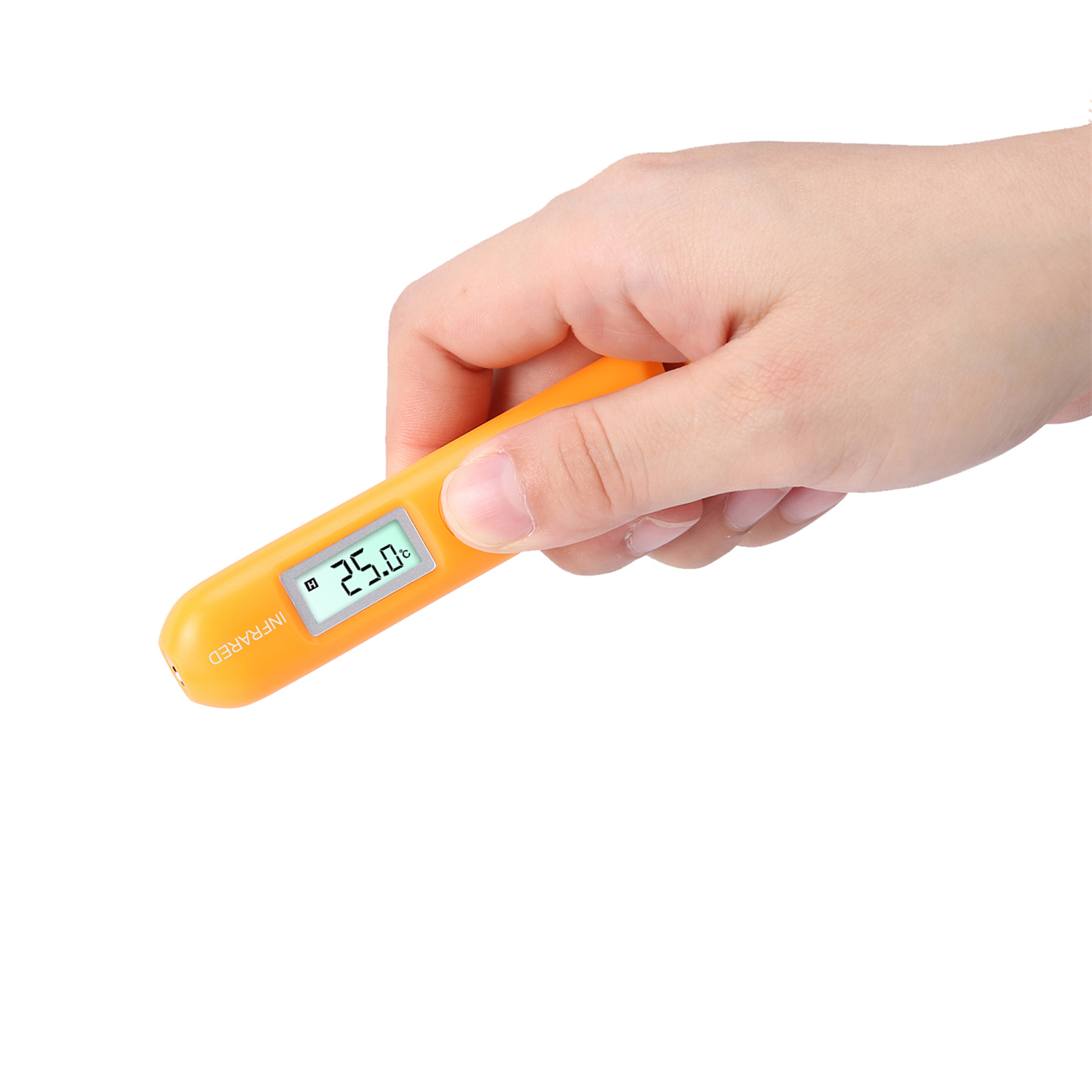 Industrielles Infrarot-thermometer In Stiftform Mit Datenhaltefunktion, Messbereich -50°c Bis 220°c, Berührungslose Temperaturmessung.