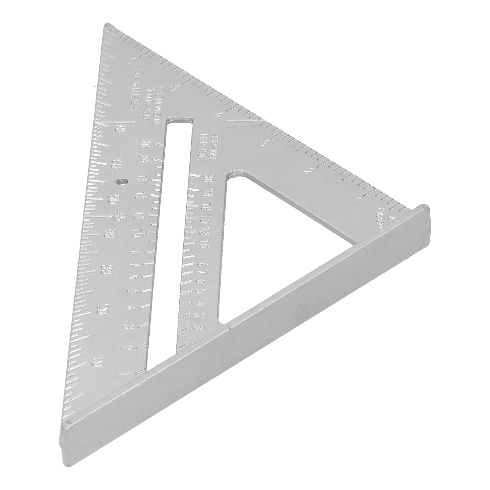 Dreieckiger Aluminiumwinkel, Präzisionsmesslineal, Industrielles Markierungswerkzeug, 17,8 Cm