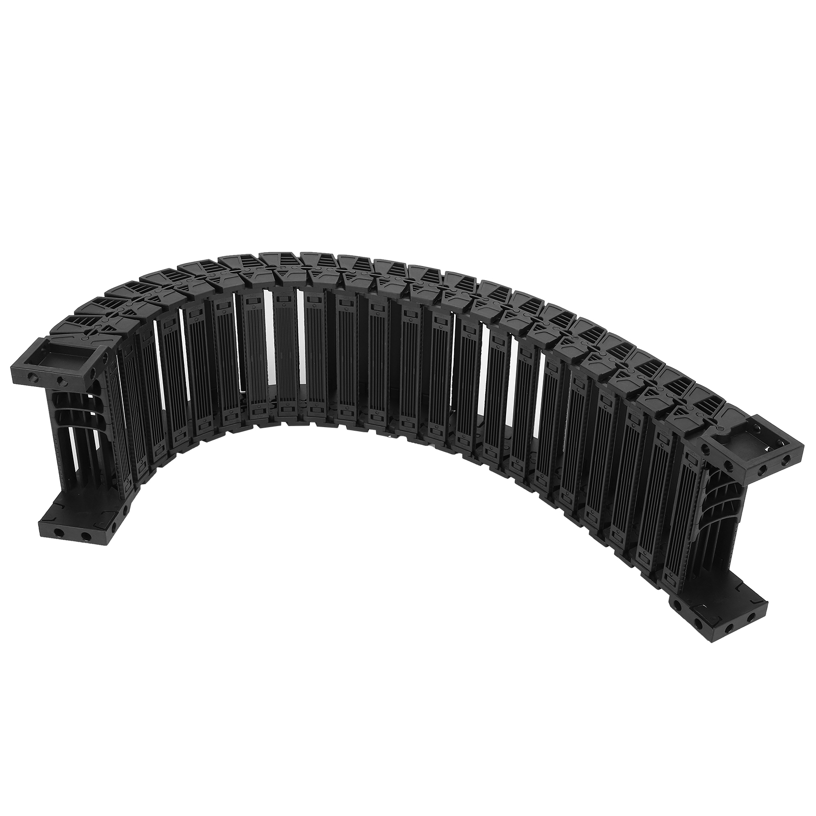 Geräuscharme, Flexible Nylon-kabeltragekette, Industrieausführung, Gezogene Kabelrinne, S40 X 125, 0,7 Meter Oder 1 Meter, Ab Werk Erhältlich.
