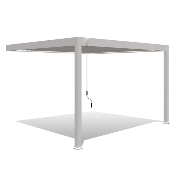 Weide Deluxe Aluminium Pavillon 3 x 4 M Weiß Wand Pergola