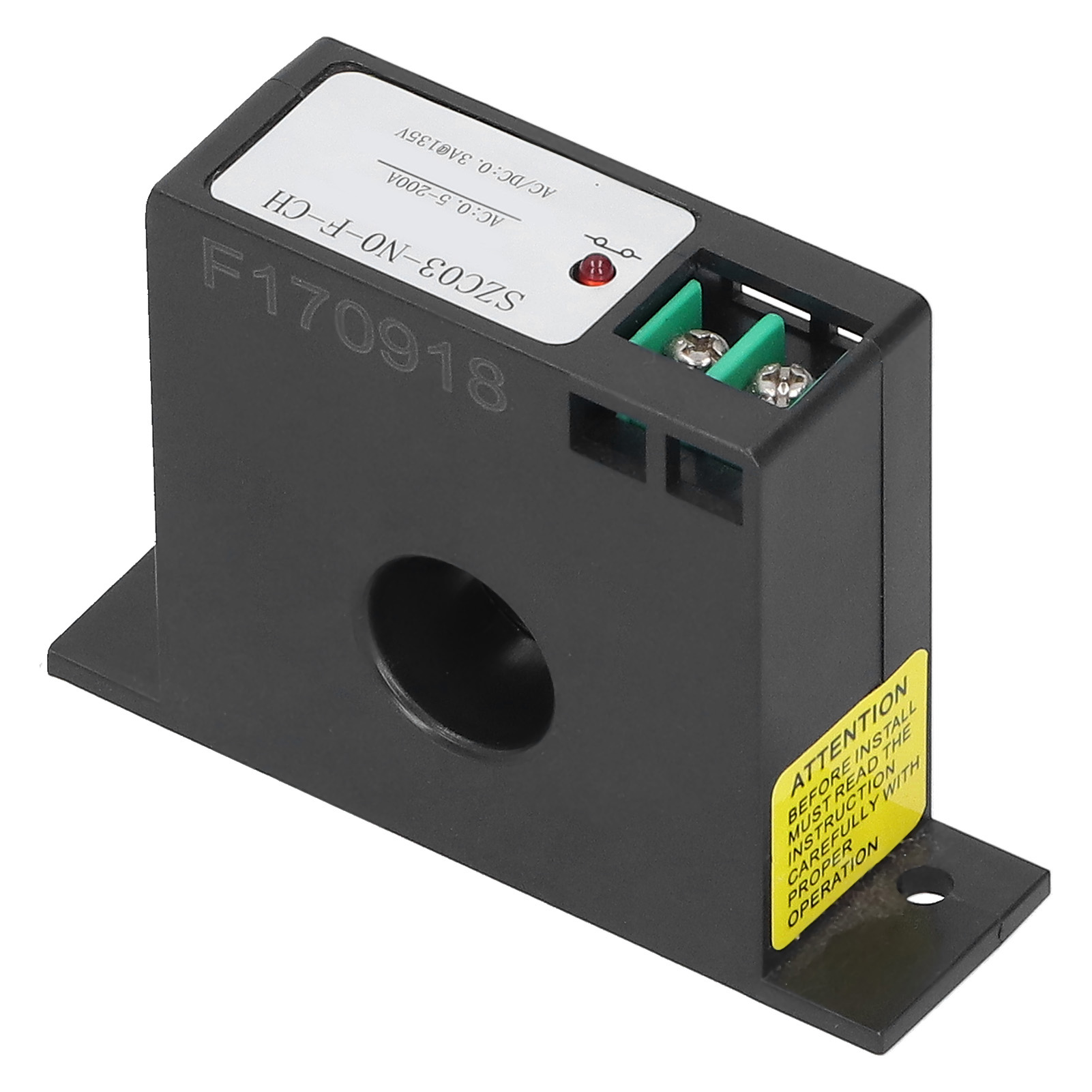Selbstversorgender Wechselstromsensor 0,5–200 A, Induktionsschalter Für Gegenstrom, Drahtloses Detektionsrelais, Elektrisches Steuermodul Für Schalttafel