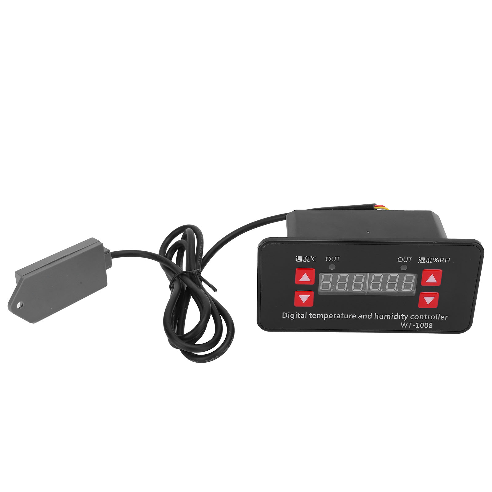 Wt-1008 Digitalthermostat Für Gewächshäuser, Feuchtigkeits- Und Temperaturregler, Digitalanzeige, 110–220 V Ac-schalter