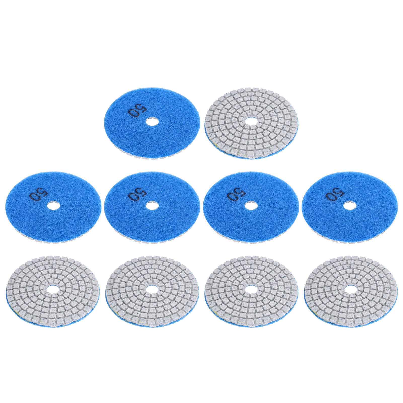 Konvolut Von 10 Diamantpolierscheiben (50) 3 Zoll Ø80 Mm Für Marmor, Beton Und Stein, Abtragsschleifmittel