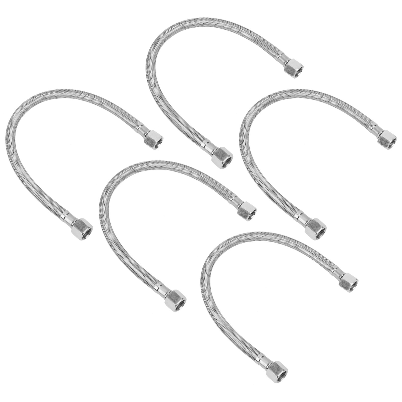 5-teiliger Ölfreier, Geräuscharmer Luftkompressorschlauch, 3/4-16-fasebremsanschluss, 42 Cm Druckluftschlauch
