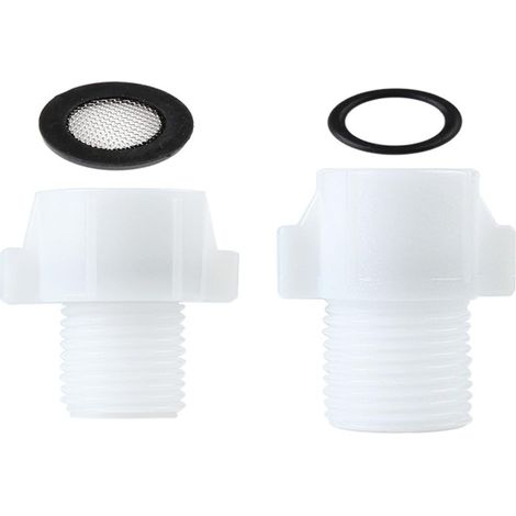 Schlauchadapter 2,2 Cm Innengewinde Auf 1,27 Cm Außengewinde, Schlauchverbinder 1,27 Cm Innengewinde Auf 2,2 Cm Außengewinde, Wasserhahnanschluss Mit Edelstahlfilter, Für Außenwasserhahn