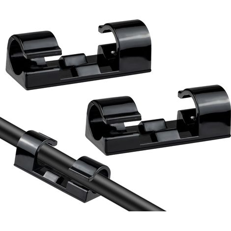 Packung Mit 50 Selbstklebenden Kabelmanagement-clips, Kabelorganisatoren, Klebe-drahtclips, Kabelhalter Für Fernseher, Pc Und Laptop