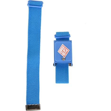 Kabelloses Antistatisches Armband Für Elektronikgeräte – Blaues Armband Mit Leitfähigen Fasern, 1 Stück