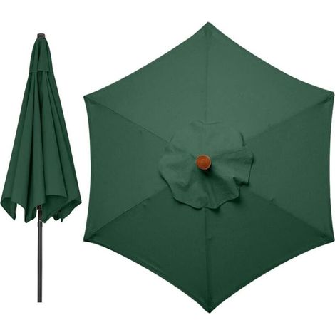 – 3 Meter Sonnenschirmbezug – Hochwertiges Polyestergewebe – Uv-schutzfaktor 30+ – Kompatibel Mit 6-zoll-sechskantstangen