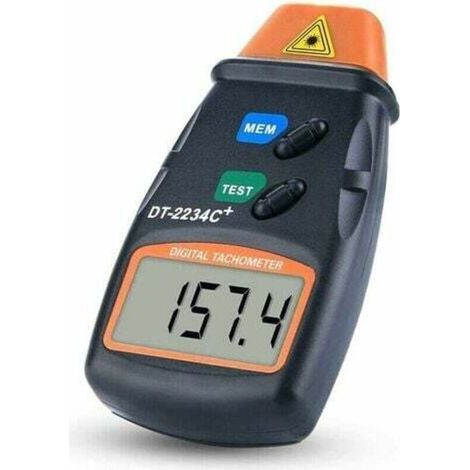 Berührungsloser Digitaler Drehzahlmesser – Messbereich 2,5 Bis 99.999 U/min – Auflösung 0,1 U/min – Messabstand Bis Zu 500 Mm – 999 U/min
