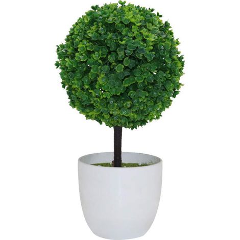 Modische, Kugelförmige Künstliche Topfpflanze, Formschnittgehölz, Künstlicher Bonsai, Künstliche Pflanze, Wohndekoration