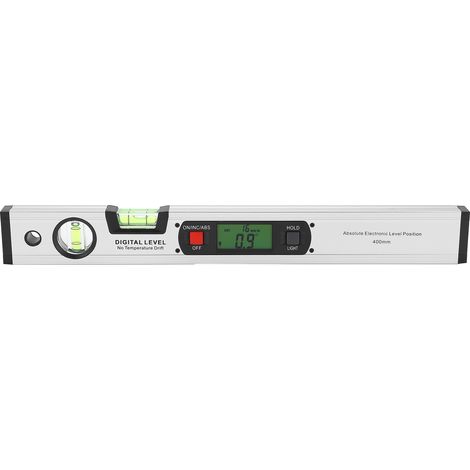 400 Mm Digitaler Winkelmesser, Elektronische Wasserwaage, Messbereich 0°-90°, Genauigkeit 0,2°