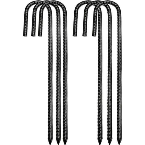 Stück Gewindestangen-erdanker/erdanker/erdanker Für Außenzäune. Neue, Robuste Metall-bewehrungsstäbe Mit J-haken, Stahl-erdanker Mit R