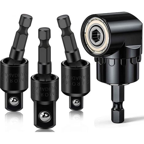 1/4", 3/8" Und 1/2" Schlagschrauber-adapterset Mit Kleinen Halterungen, Geeignet Für 1/4", 3/8" Und 1/2" Schrauben Und Bolzen