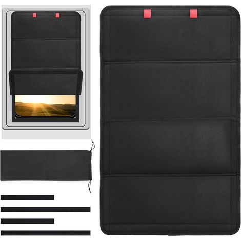 Sonnenschutz Für Türfenster, 25 Zoll X 16 Zoll, Faltbarer Magnetischer Sonnenschutz, Sonnenschutz Für Anhänger, Freizeitfahrzeuge, Hochwertiges 600d Oxford-gewebe.