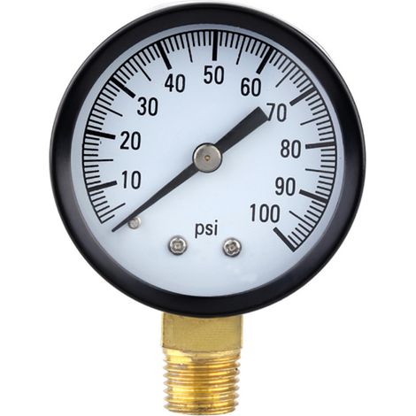 Wasserdruckmesser, Messbereich 0-100 Psi, Wasserdruckmesser Für 50 Mm Brunnenpumpe