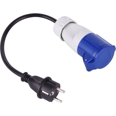 Electraline Cee17-30cm Adapter (weiblich Auf Männlich) Für Wohnwagen - Rw Elektroadapter