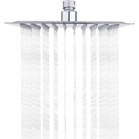20 Cm Quadratischer Duschkopf Aus Edelstahl – 1/2"-universalgewinde – 360° Drehbar – 30 % Wasserersparnis