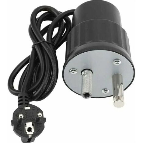 Elektrischer Drehspießmotor Aus Aluminium – Maximale Belastung 24 Kg – Ideal Für Grillabende Im Freien – Eu-stecker – Kabellänge 1,5 M