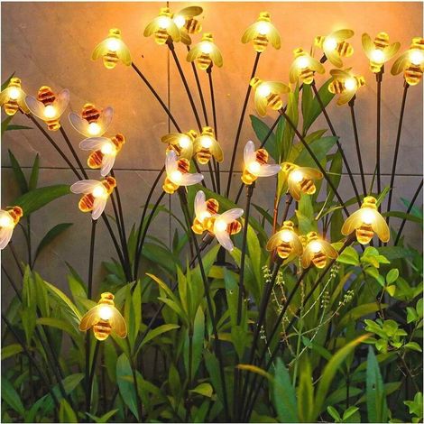 4-teiliges Set Wasserdichter Firefly-solar-gartenleuchten Mit 10 Leds, Schutzart Ip65, Dekorative Gartenbeleuchtung Für Wege, Terrassen Und Mehr