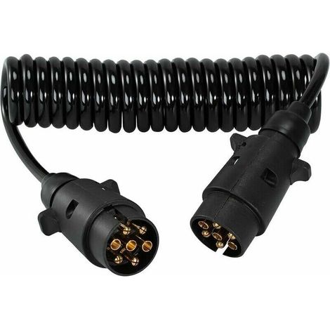 7-poliges Spiralkabel Für Anhänger – 12v Wasserdichte Led-bremsleuchte – Stecker Für Fahrzeuge Und Anhänger