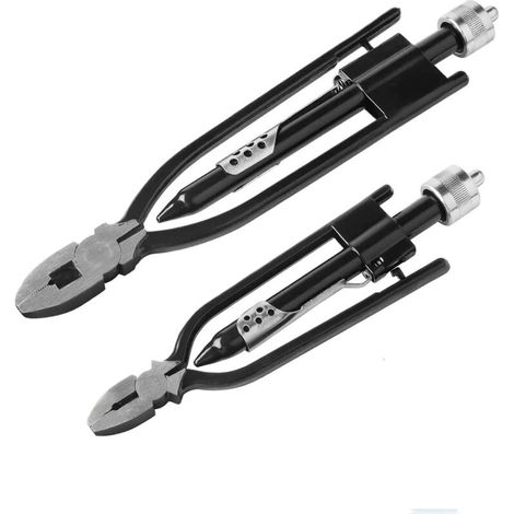 Set Aus 2 Drehzangen Für Luftfahrt-sicherungsdrähte – Längen 22,9 Cm Und 15,2 Cm – Edelstahl – Verriegelungsmechanismus