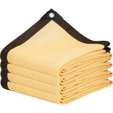 Rechteckiges 2x5m Garten-sonnenschutznetz, Durchlässiges Sonnensegel, Atmungsaktives Schattierungsnetz