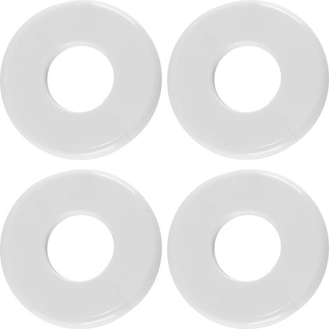 Set Mit 4 Rosetten Für Poolleitern, Abdecklöcher, Leiterringe, Poolgeländerteile (weiß)