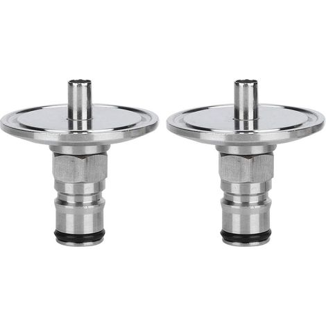 Set Aus 2 Edelstahl 304 Kugelverriegelungs-pfostenadaptern Mit Drei Klemmen Für 3,8 Cm Kugelverriegelungspfosten Mit Silikondichtung, Nahtlose Verbindung, Passend