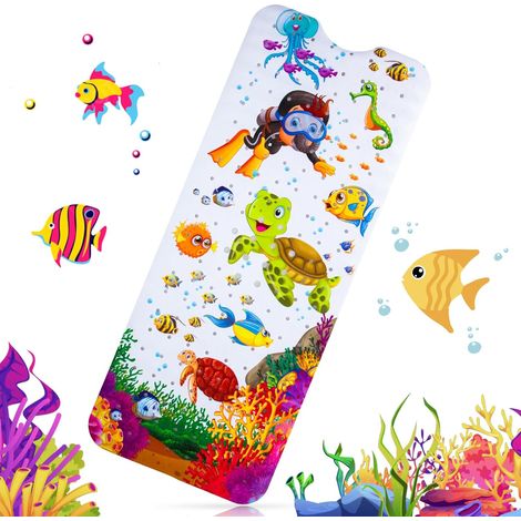 Rutschfeste Badematte, 100 X 40 Cm, Rutschfeste Badematte Für Kinder, Antibakteriell Und Rutschfest, Ideal Für Kinder Und Babys (c)