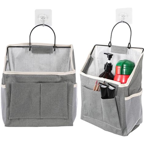 Huangyihan 2er-pack Faltbare Hängeorganizer – Wand- Und Türorganizer Mit Taschen Für Bad, Küche, Camping – Hängende Aufbewahrungstaschen, Körbe Und Organizer