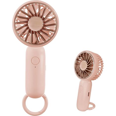 Mini-handheld-ventilator, Angetriebener Desktop- Mit Schnalle, Leichter Usb-ventilator, Geeignet Für Moderne Menschen, Männer, Frauen – Und Andere Teile (blau) (pink)