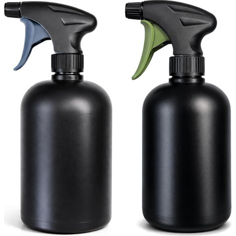 2 X 750ml Pflanzensprüher – Sprühflaschen Zum Bewässern Von Blumen Und Grünpflanzen – Wassersprüher Zum Vernebeln [verschiedene Modelle] (2 Stück 0,75 L Schwarz)