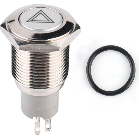 Druckknopfschalter, 16 Mm / 0,6 Zoll, 12 V, Einfache Installation Mit Gummispule Für Den Einsatz Im Automobilbereich