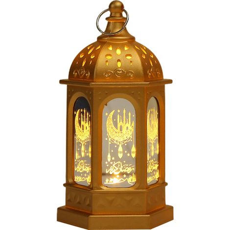 Elektronische Led-laterne Für Das Ramadan-fest, Dekoratives Nachtlicht, Eid-mubarak-tischlampe Für Die Heimdekoration