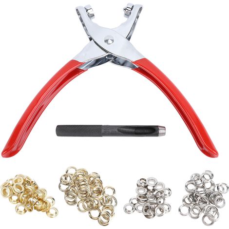 1/2-zoll-stoffösen-set, Handlocher, Presswerkzeug Mit 600 Silbernen Und Goldenen Ösen Für Bastelarbeiten